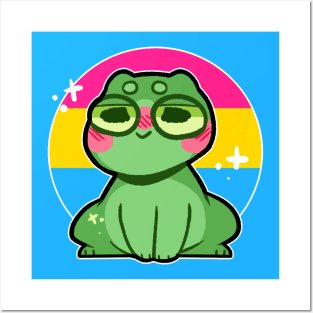 pride frog- Pansexual Variant Posters and Art